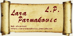 Lara Parmaković vizit kartica
